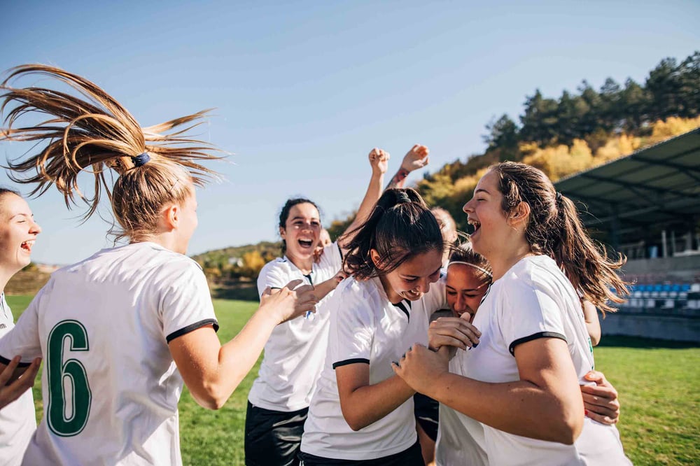People playing soccer